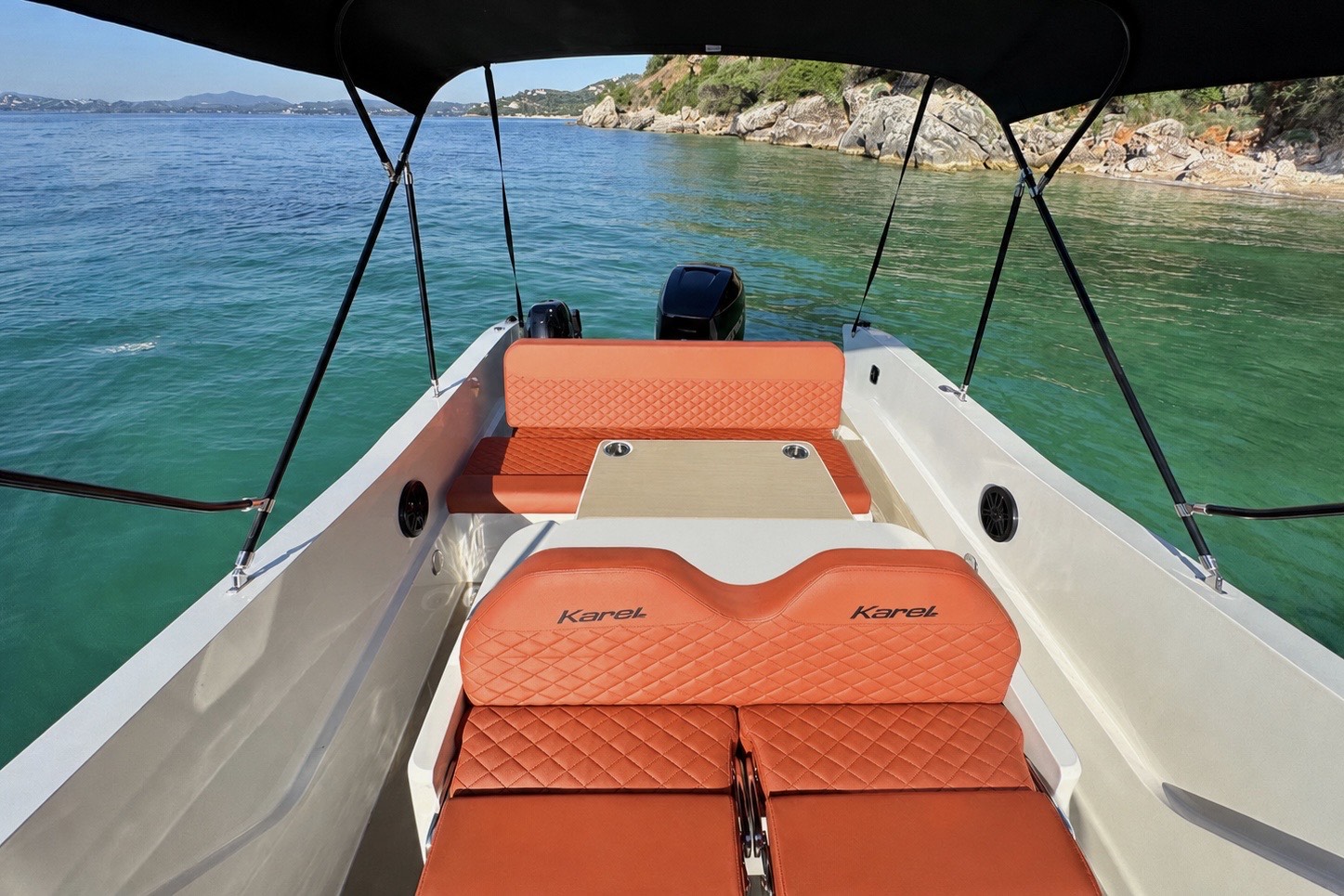 Nissaki Rent a Boat Corfu nemesis interior